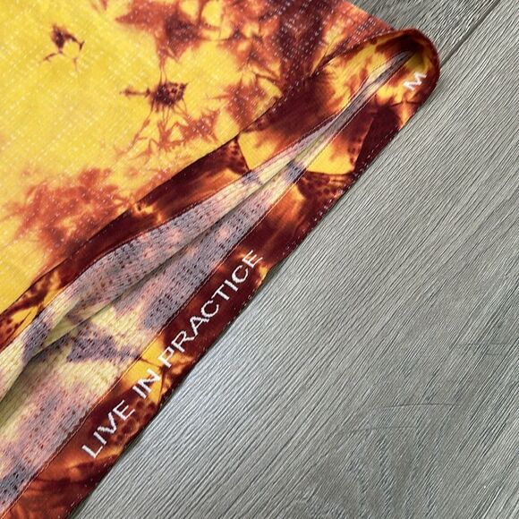 Lululemon Metal Vent Tech Half-Zip 2.0 Marble Dye Soliel Yellow Size Medium - Picture 9 of 12